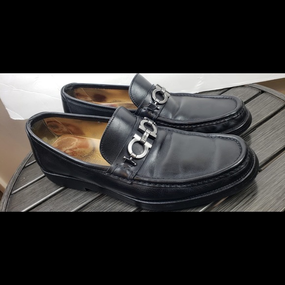 Salvatore FERRAGAMO LOGO  LOAFERS SZ 10.5 D - Picture 3 of 14